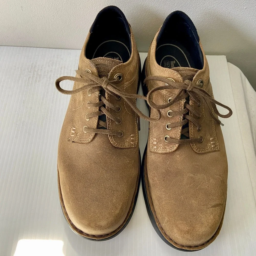 Timberland Smart Comfort Systems Brown Suede Lace Up Oxford Shoes Mens 10